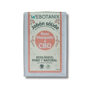 Jabón Rosa Mosqueta CBD webotanix