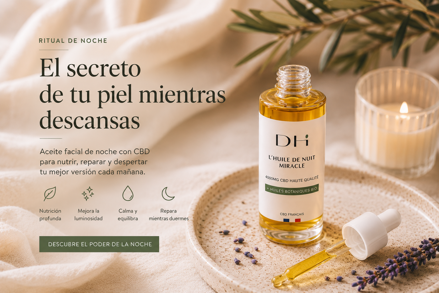 Cómo usar un aceite facial por la noche correctamente